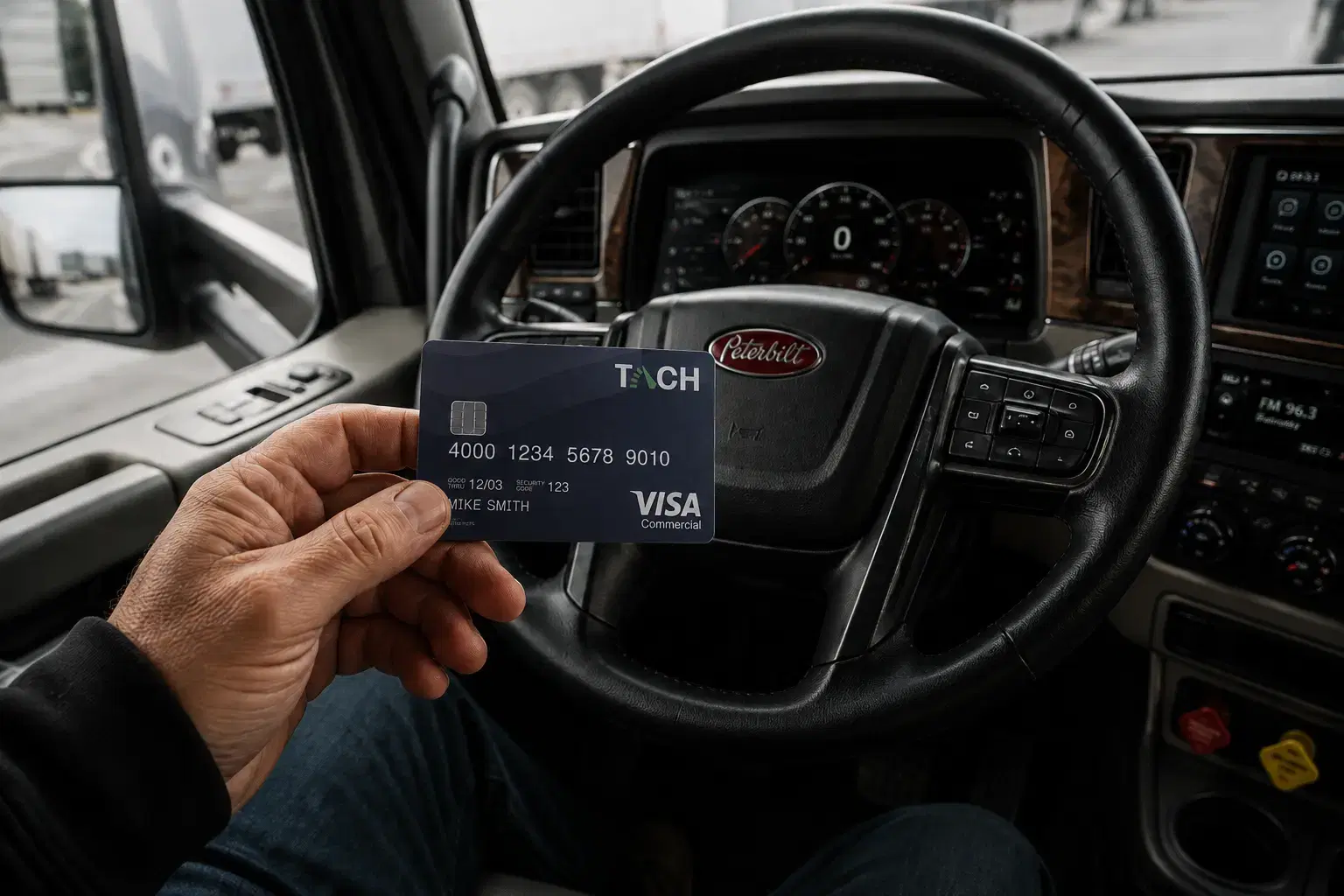 TACH Card in Peterbilt